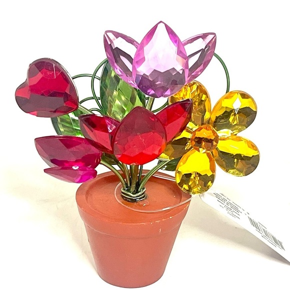 GANZ Other - BNWT Ganz Crystal Expressions Bountiful Garden Posey Pot - Tulip and Daisy​